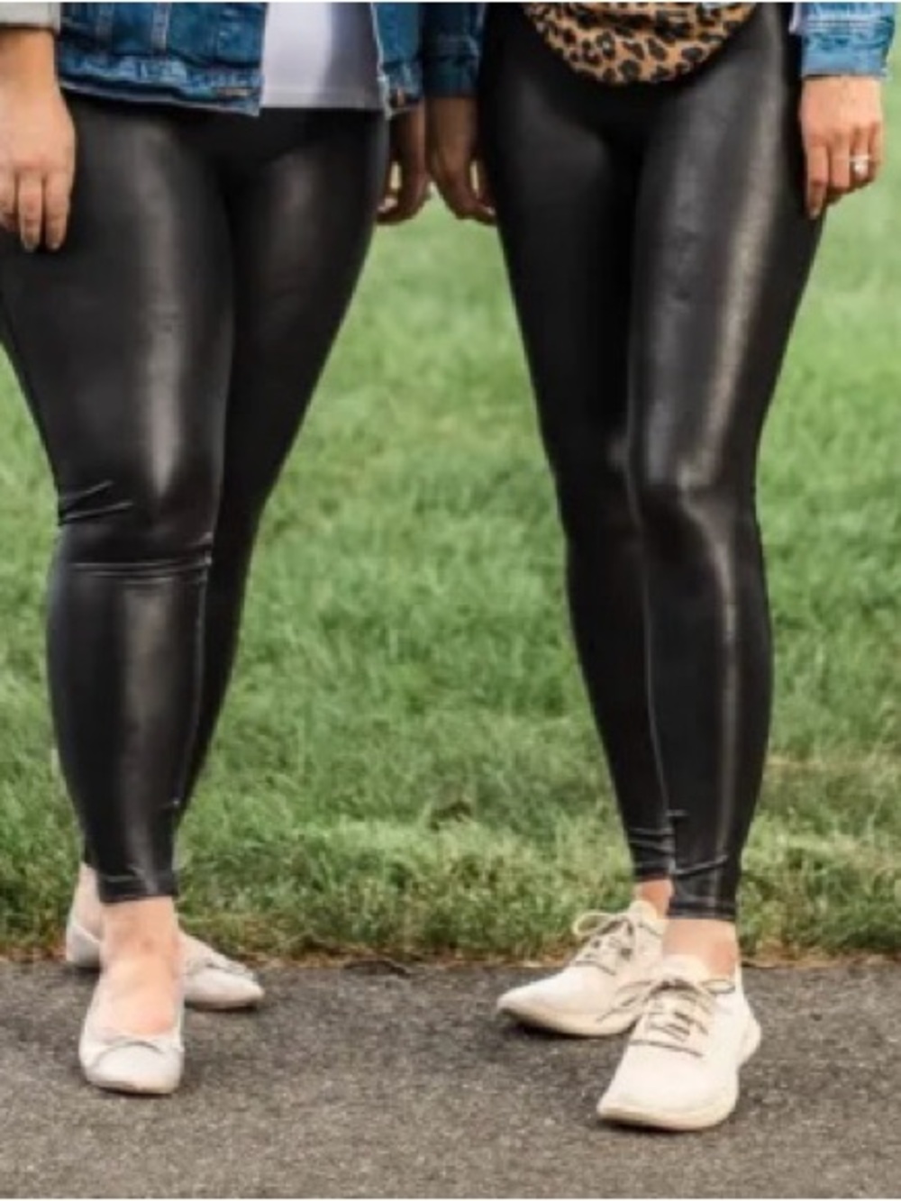 SPANX Black Faux Leather Leggings